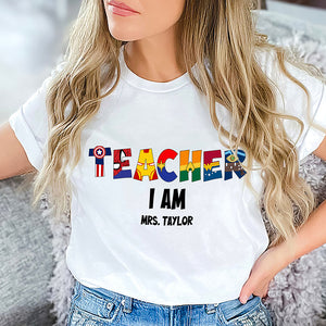 Custom Alphabet Gifts For Teacher Shirt 05ohti110125-Homacus