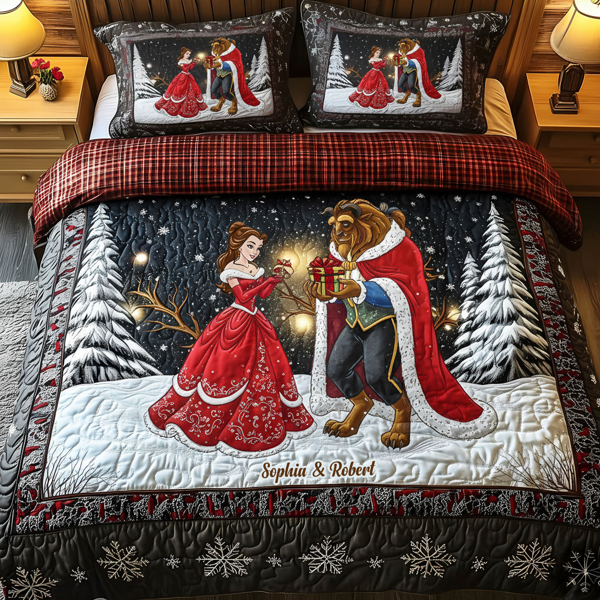 Romantic Couple Quilt Bedding Set - Personalized Gifts For Couple 04ohti040925-Homacus