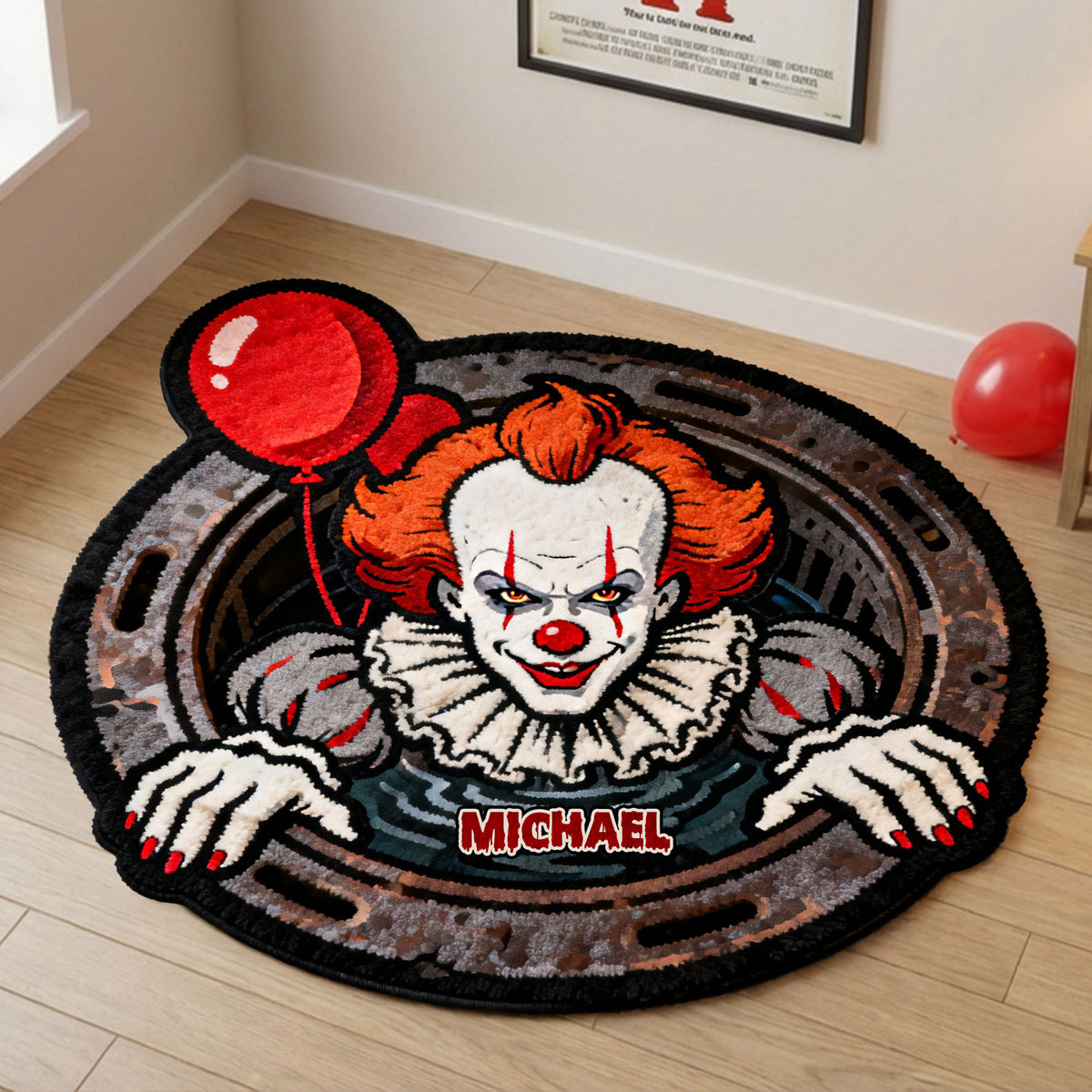 Creepy Clown Custom Shape Doormat - Personalized Gifts For Horror Fans Doormat 03NATI280126-Homacus