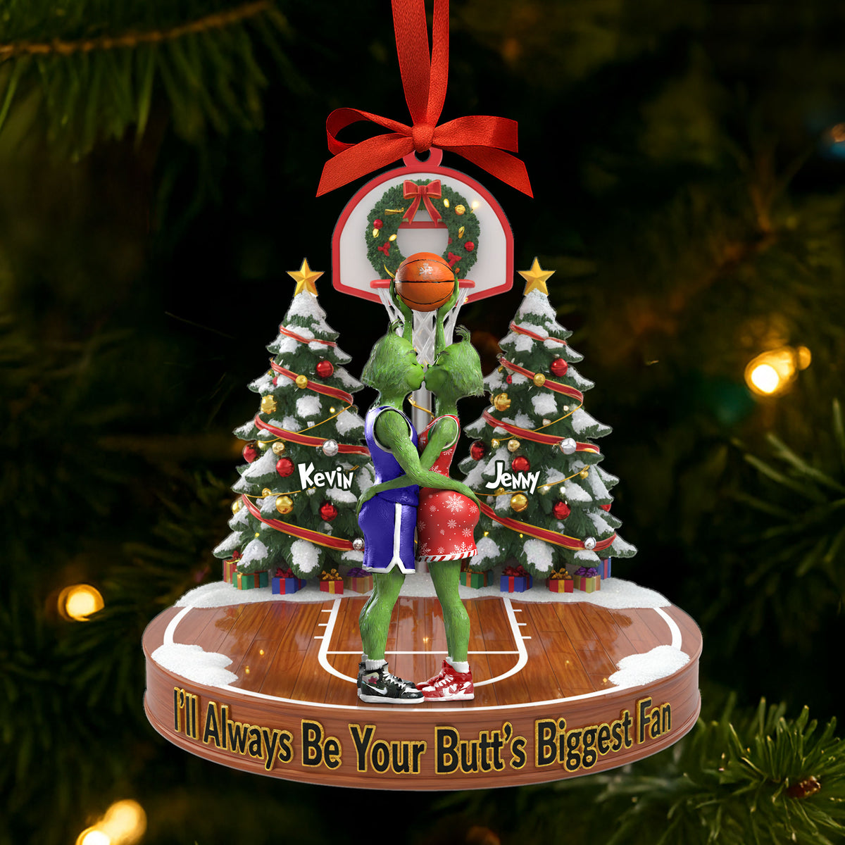 Naughty Green Basketball Couple Ornament - Personalized Gifts For Couple 01nati160925-Homacus