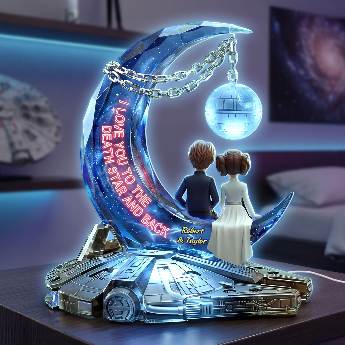 Romantic Couple Acrylic Light Box - Personalized Gifts For Couple 01pati291225-Homacus