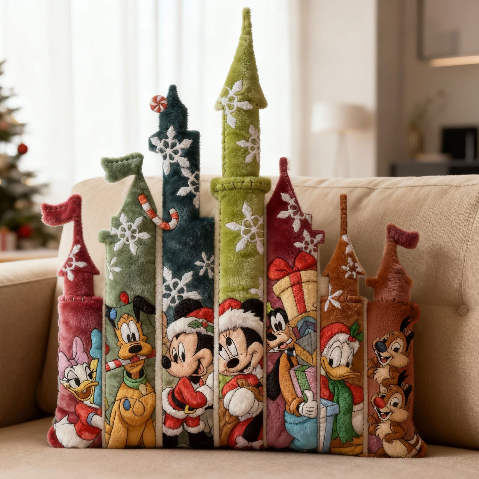 Jolly Christmas Custom Shape Pillow, Personalized Gifts For Cartoon Lovers 03qhti101125-Homacus