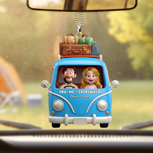 Couple Trip Car Ornament - Personalized Gifts For Couple 04toti081225-Homacus