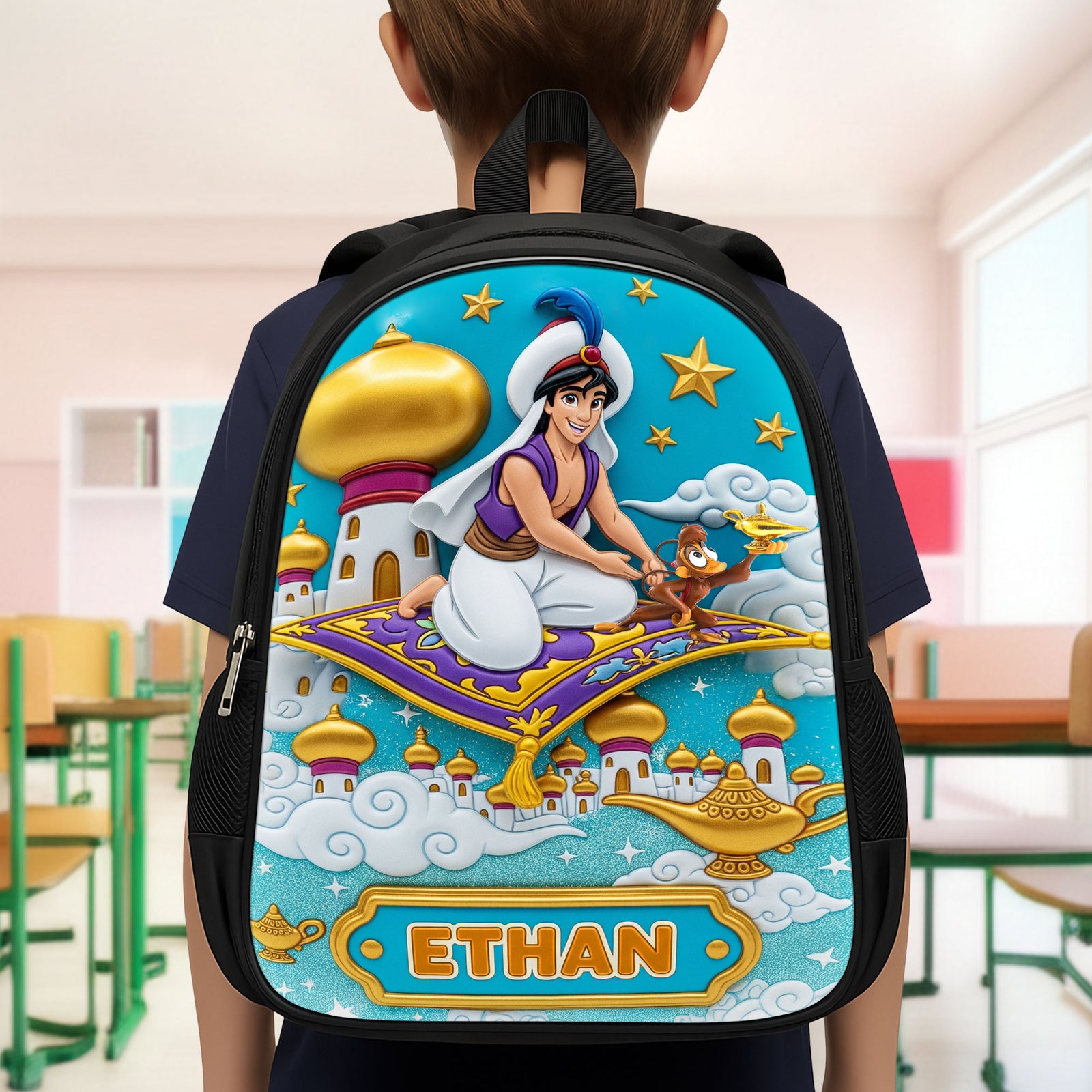 Royal Boy School Bag - Personalized Gifts For Kids 02huti050825-Homacus