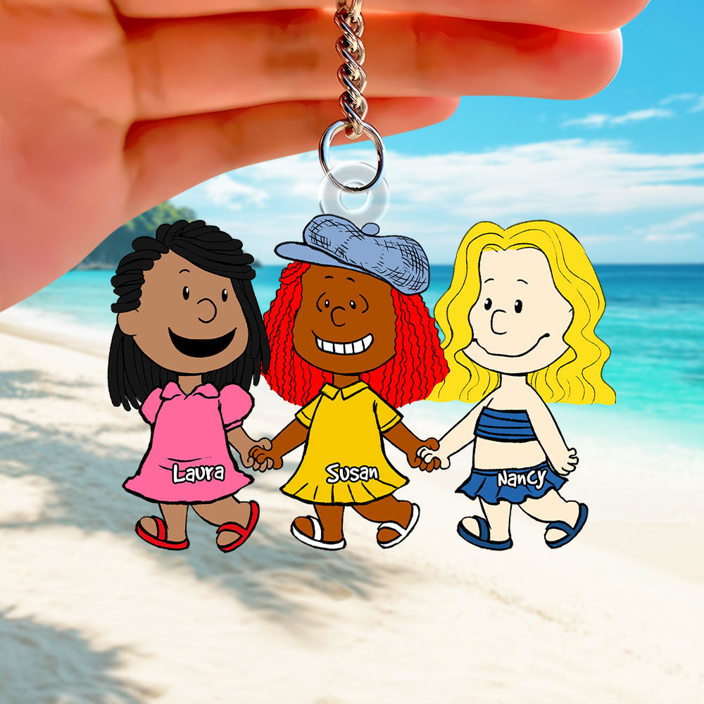 Personalized Gifts For Best Friends Keychain 05acti150125-Homacus