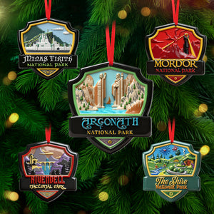 Fantasy Location Shield Ornament - Personalized Gifts For Movie Fans 03QHTI081025-Homacus