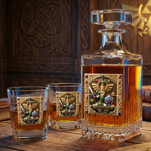 Fantasy Sword Hero Decanter Set – Personalized Drinking Decanter Gift For Fantasy Lover Set 04OHTI120226-Homacus