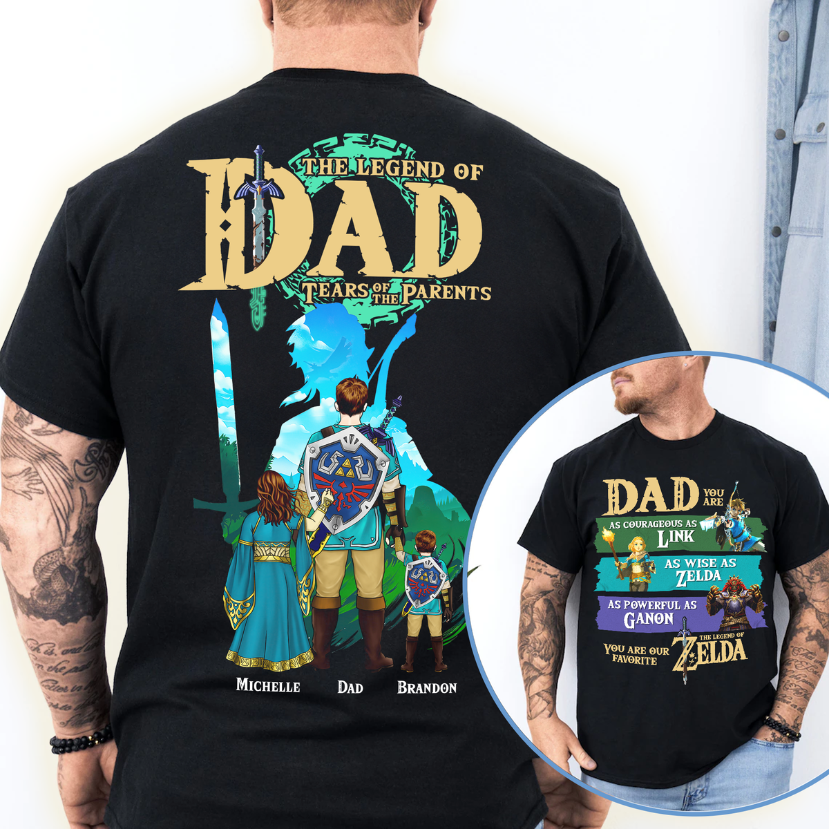 The Legend Of Dad Shirt Personalized Gifts For Dad 01HUHU050525HG-Homacus