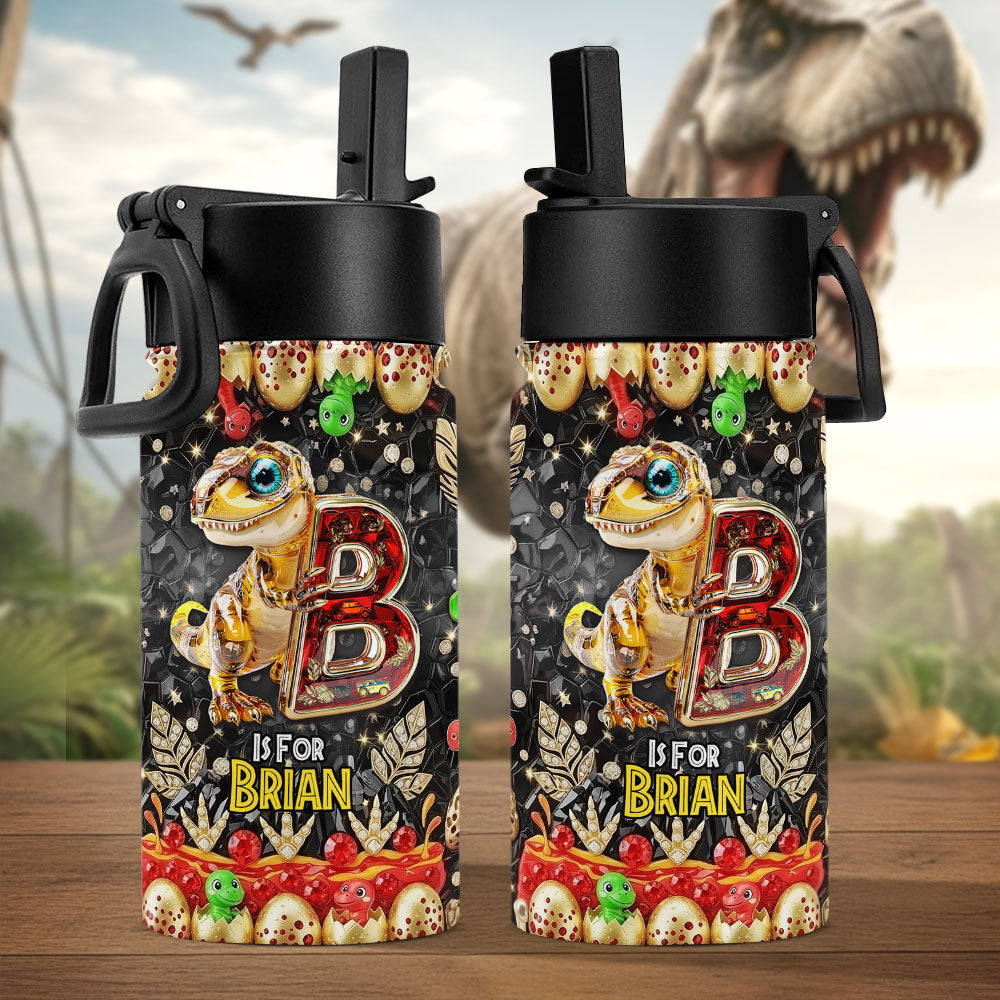 Dino Alphabet Letter Tumbler - Personalized Gifts For Kids 05tgti020725-Homacus