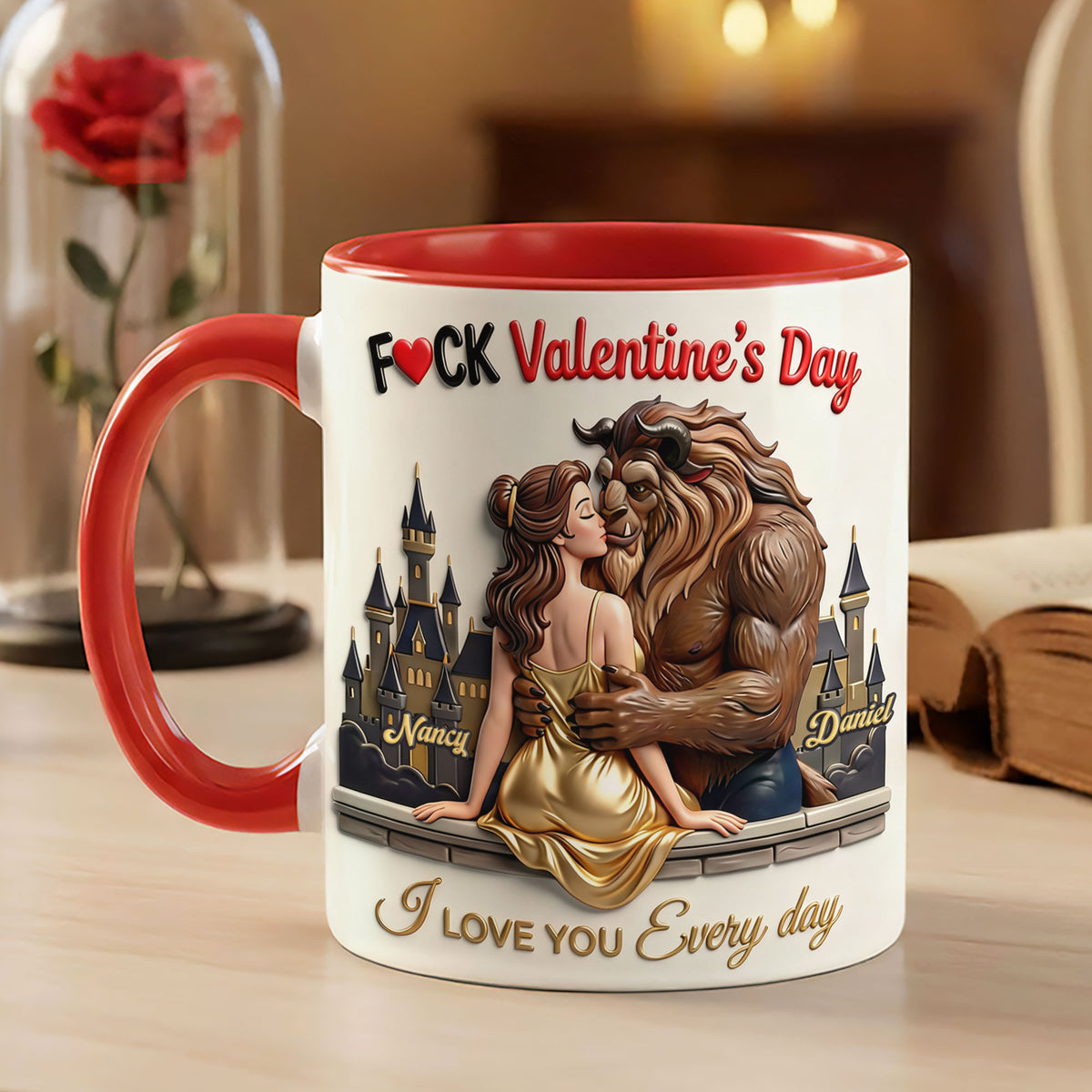 Love You Everyday Coffee Accent Mug - Personalized Gifts For Couple 03nati210126-Homacus