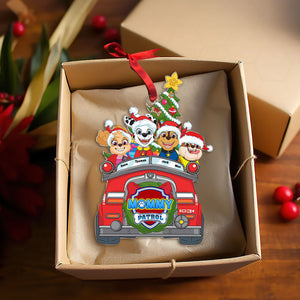 Personalized Gifts For Family Ornament, Kids Chillin' On Christmas Car 01qhti241024-Homacus