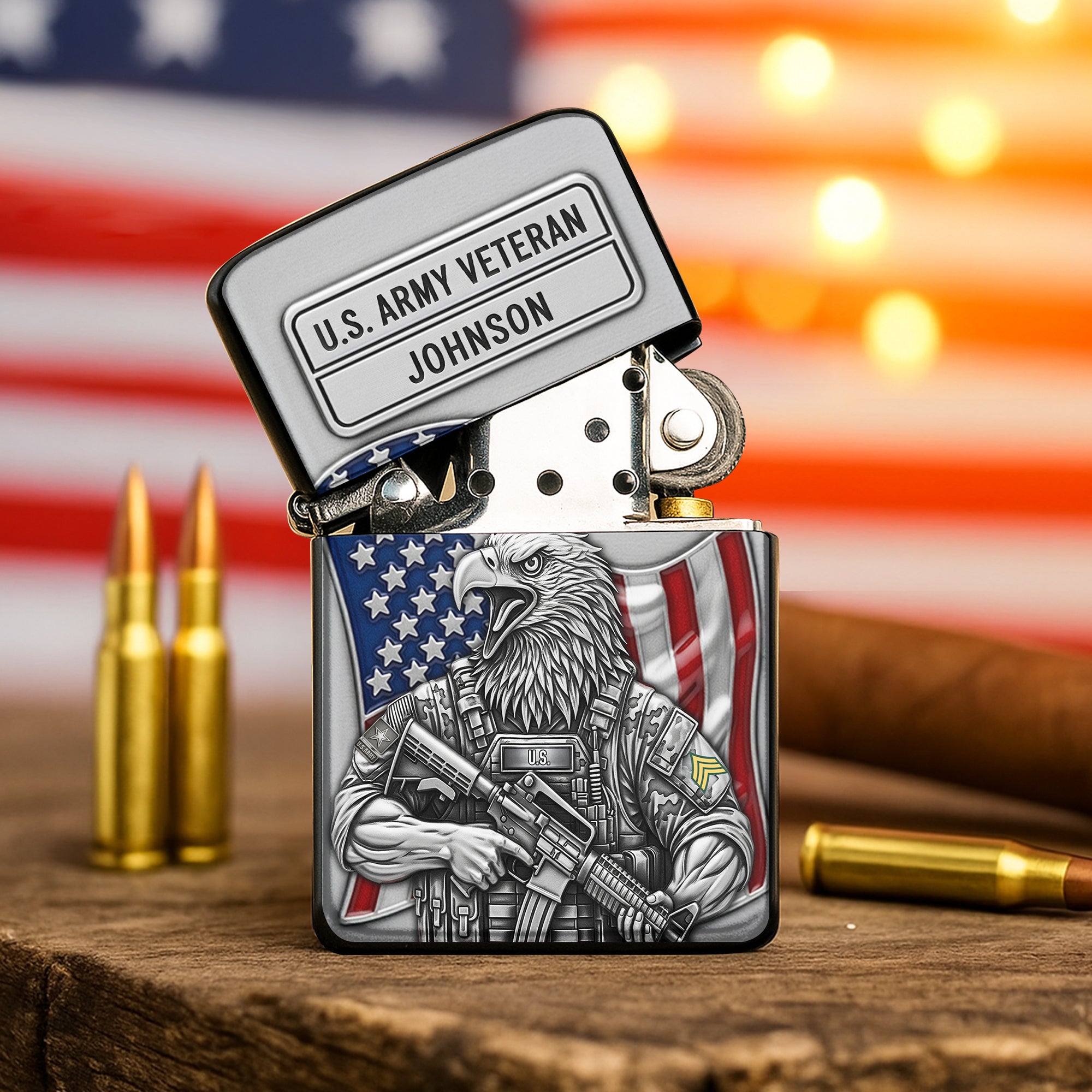 American Protector Lighter, Personalized Gifts For Veteran 02qhti310725-Homacus