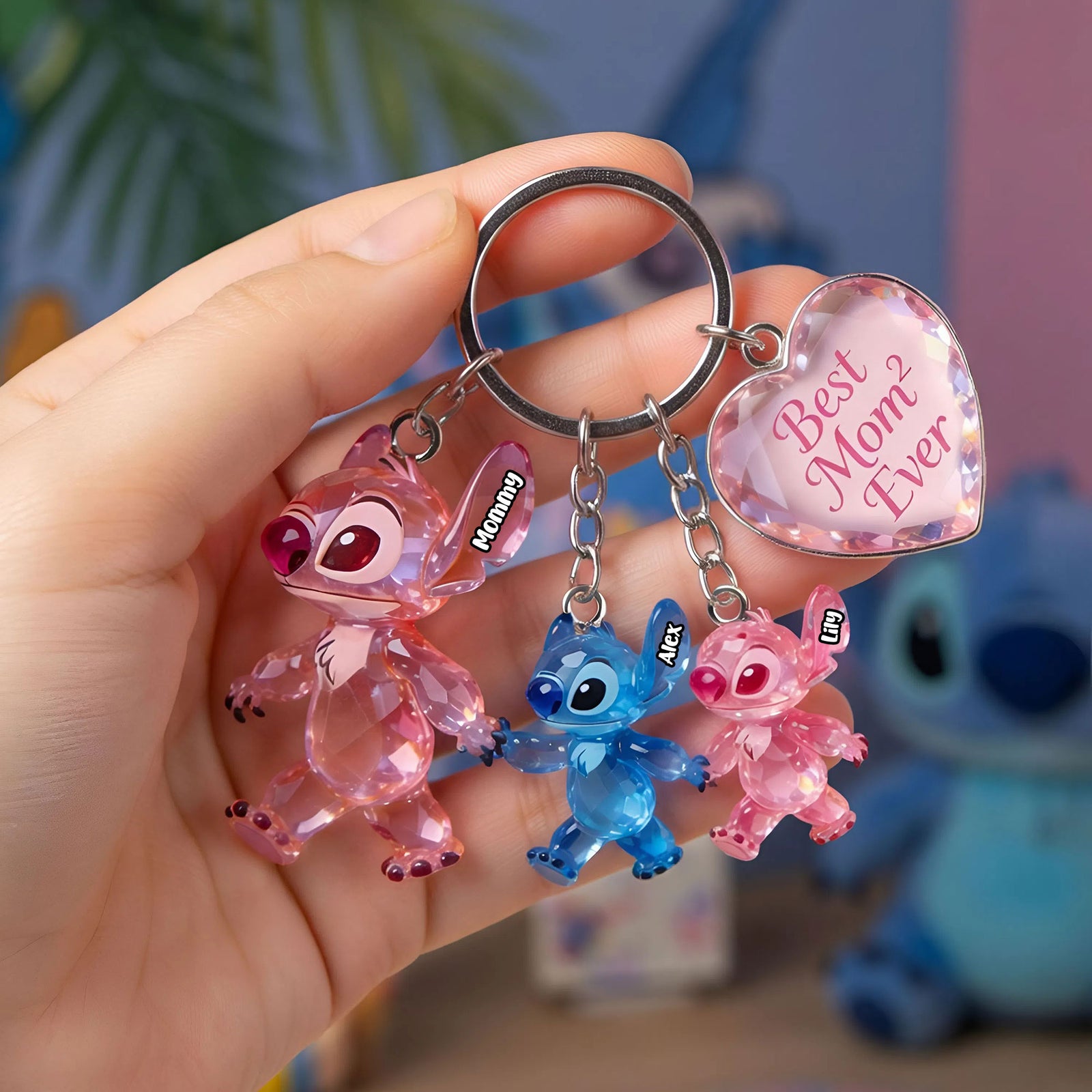 Lovely Mom Acrylic Tag Keychain - Personalized Gifts For Moms 01tgti140426-Homacus