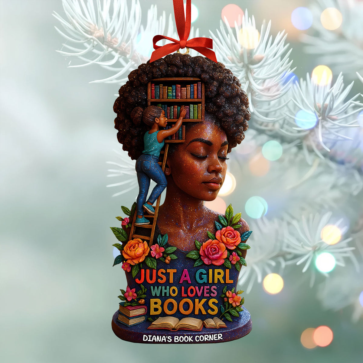 Book Girl Ornament - Personalized Gifts For Book Lovers 04huti190925-Homacus