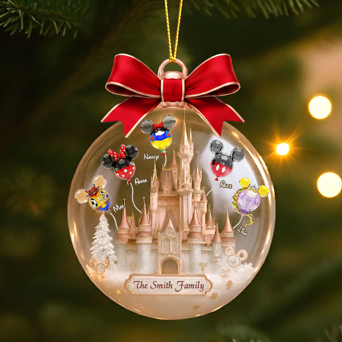 Balloon Fairytale Family Ornament - Personalized Gifts For Family 04ohti250925-Homacus