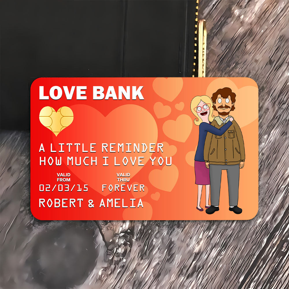 Personalized Gifts For Couple Wallet Card, Unlimited Love Bank 02qhti301224hg-Homacus