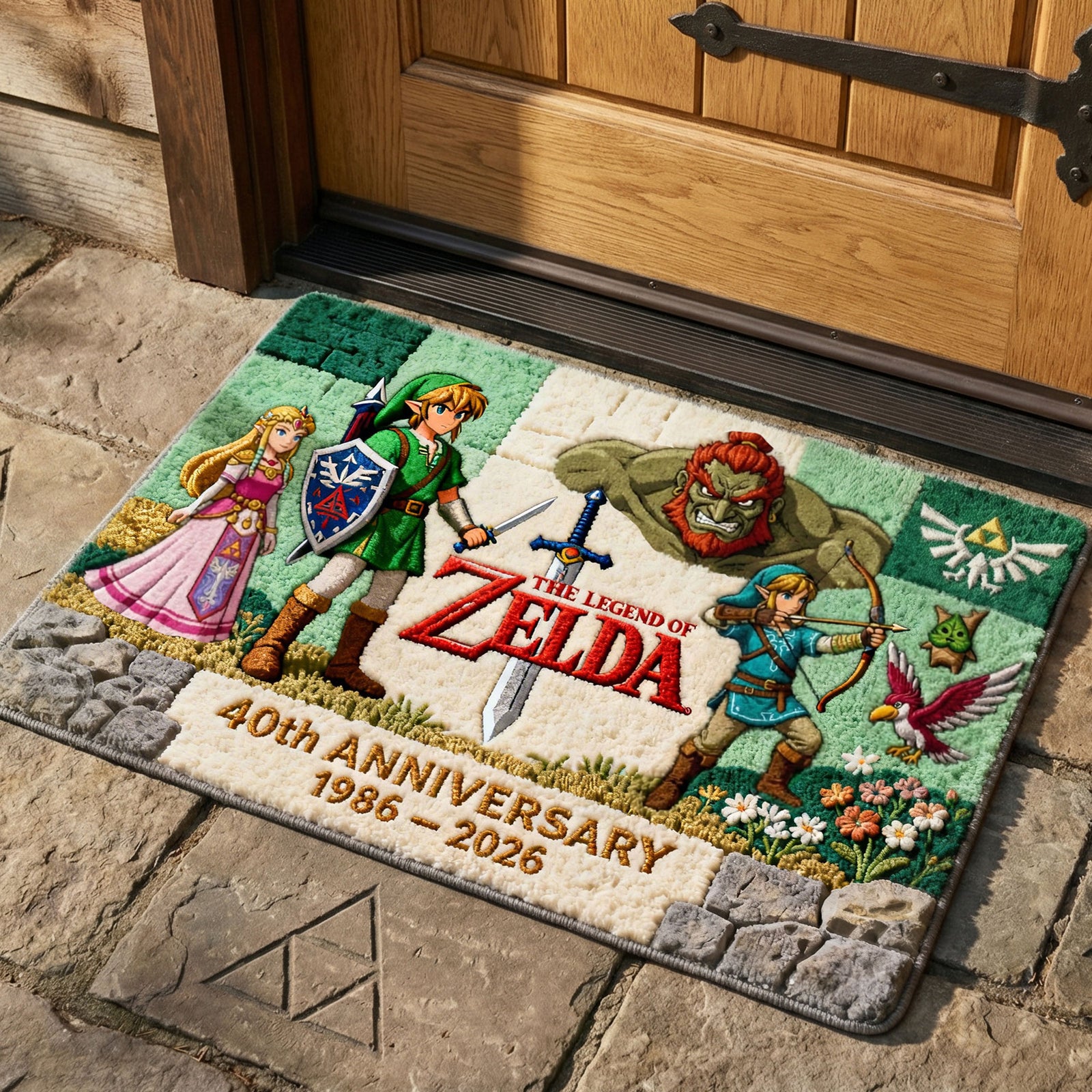 Adventurous Anniversary Doormat, Personalized Gifts 05QHTI120226-Homacus