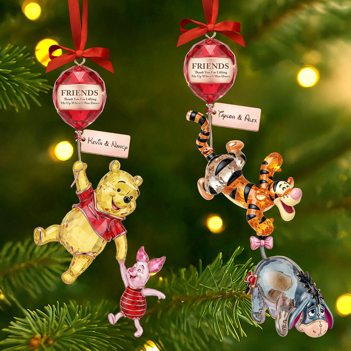 Good Friends Lift Each Other Up Ornament, Personalized Gifts For Friends 05qhti220925-Homacus