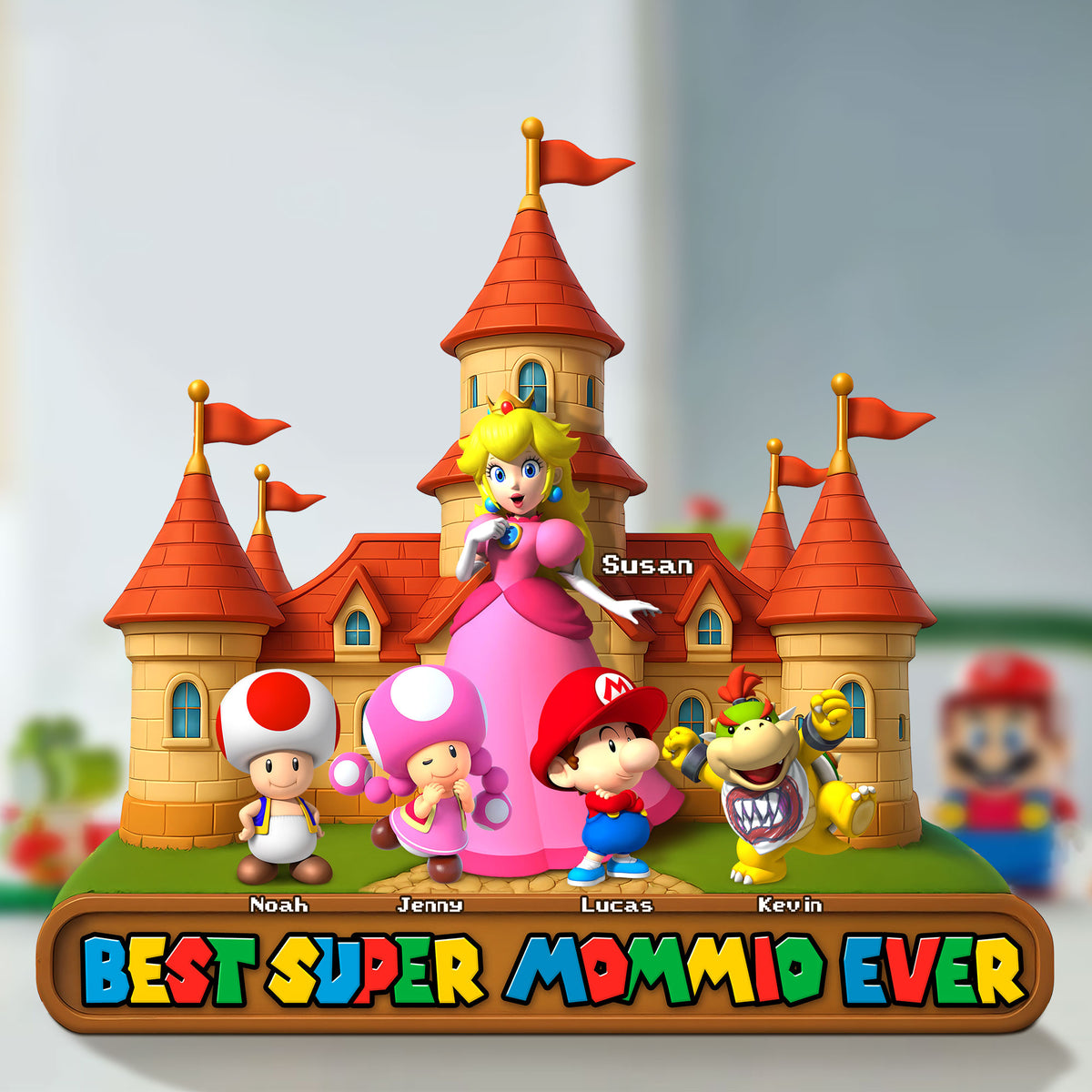 Best Super Mom Ever Acrylic Plaque Personalized Christmas Gifts For Mom 031OHTI110425-Homacus