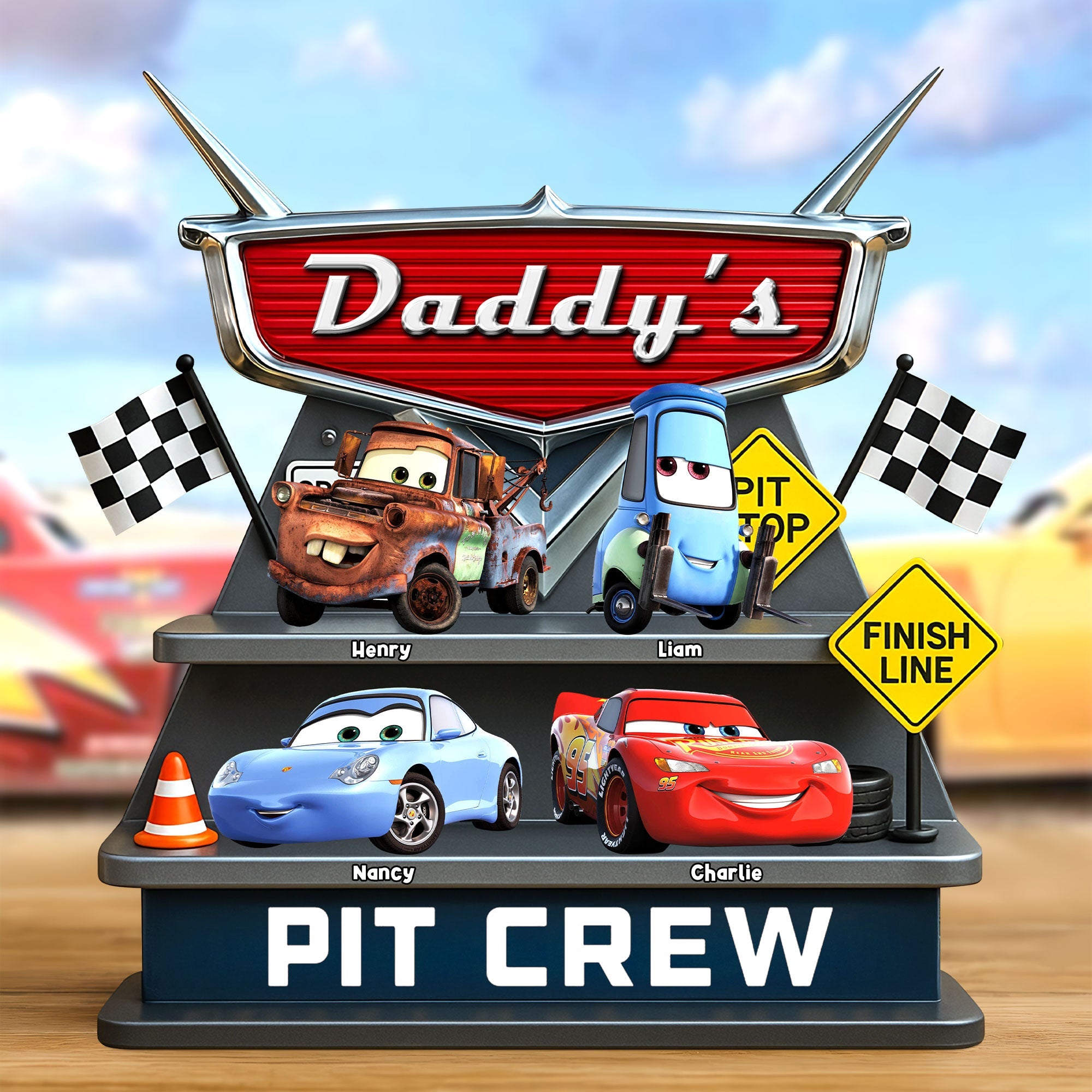 Car Dad Plaque - Personalized Gifts For Dad 02nati050525-Homacus