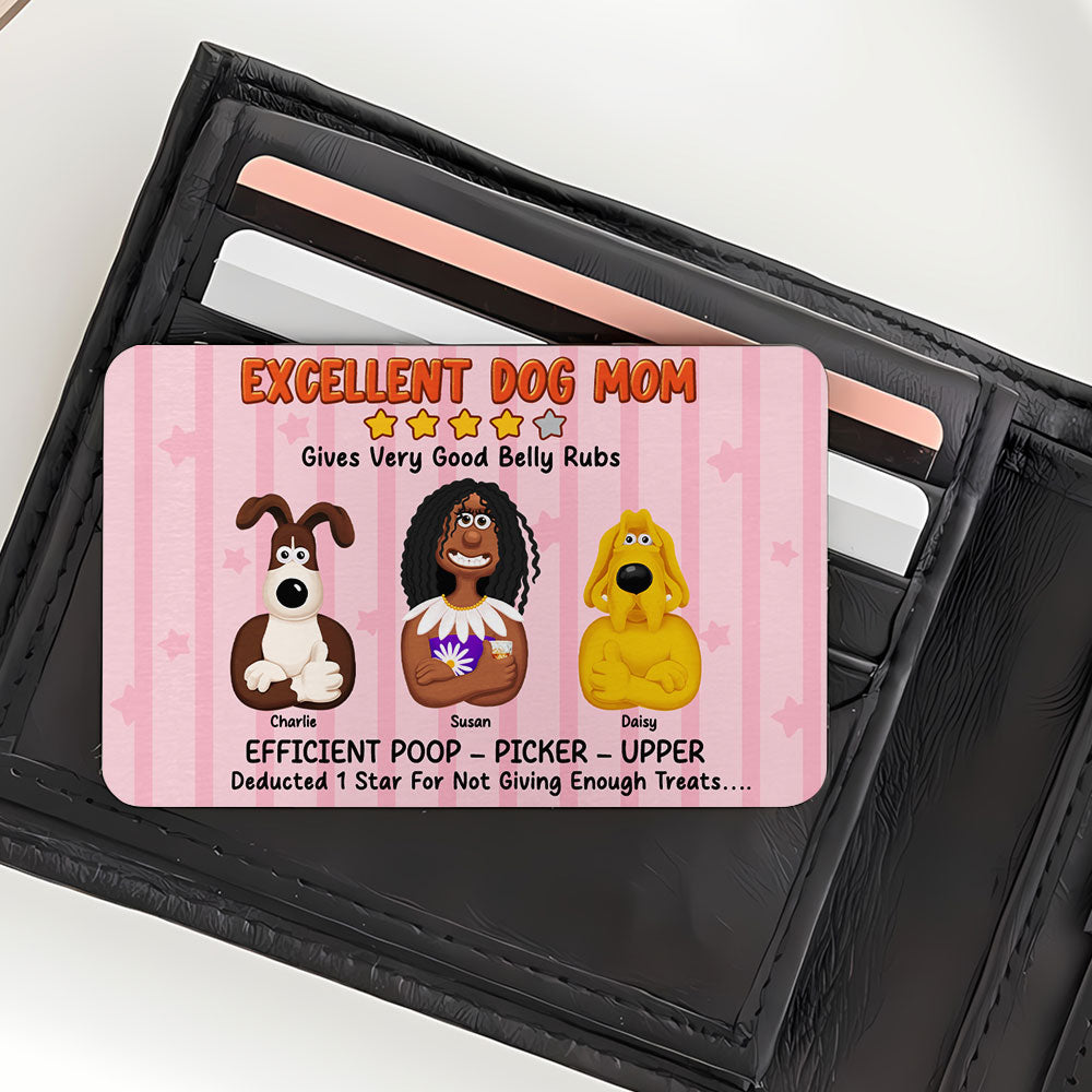 Personalized Gifts For Mom Wallet Card Excellent Dog Mom 07xqti200125pa-Homacus