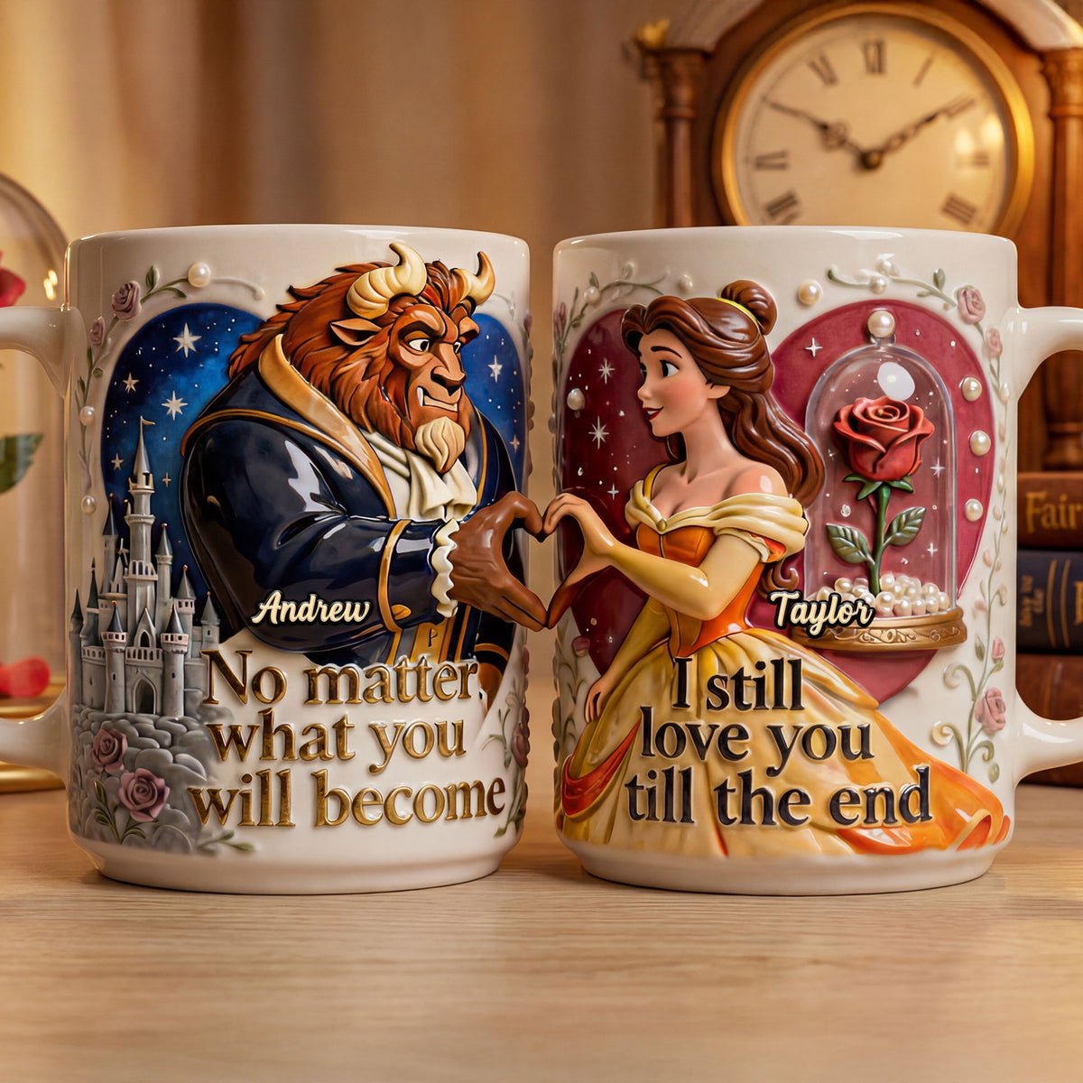 Fairytale Couple Set Coffee Mug - Personalized Gifts For Couple Coffee Mug 05NATI170126-Homacus