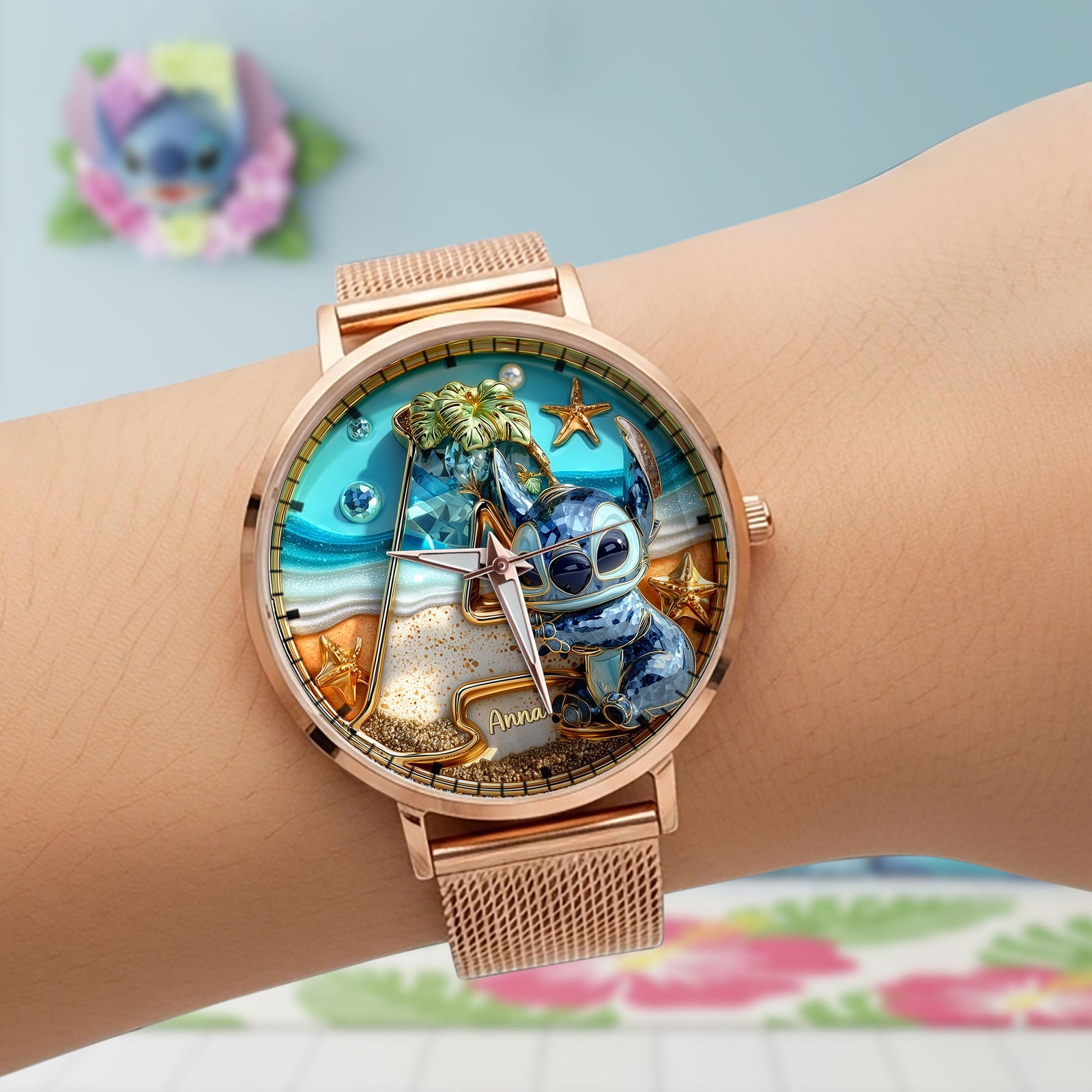 Cute Blue Alien Quartz Watch - Personalized Gifts For Movie Lovers 01tgti210725-Homacus