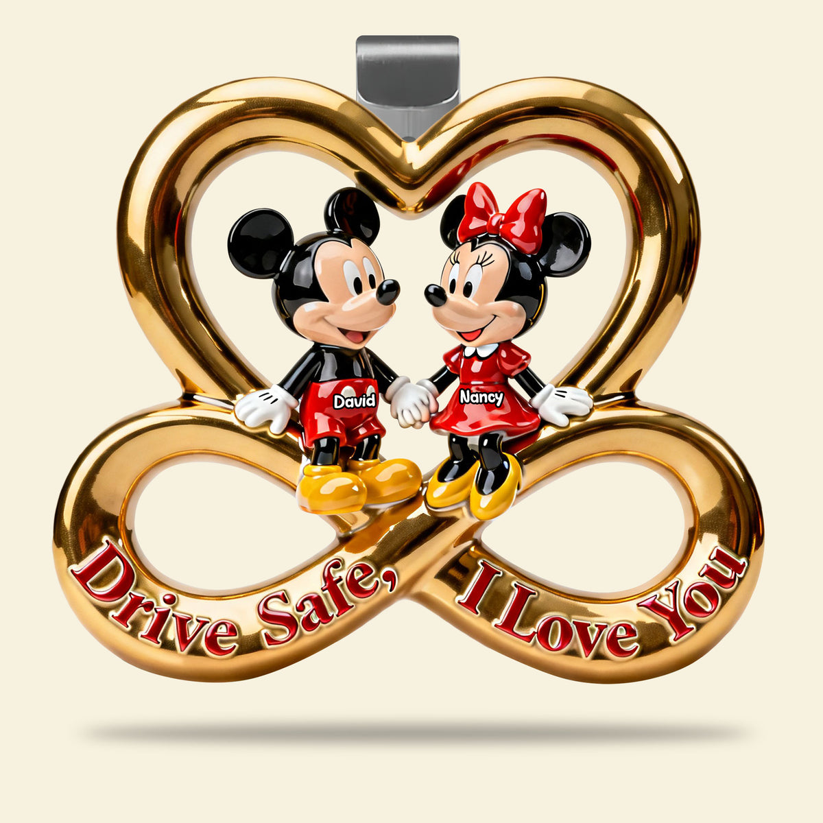 Safe Travels Couple Car Visor Clip - Personalized Gift For Couples 05NATI070126-Homacus