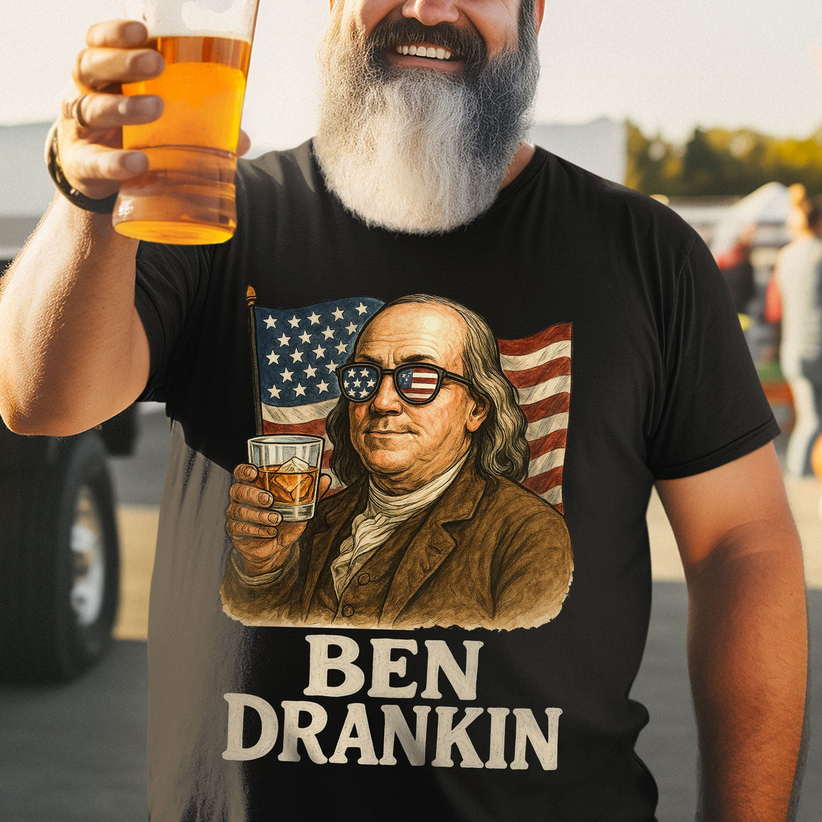 Funny American Drink Shirt - Personalized Gifts For 4th Of July 05huti100625-Homacus