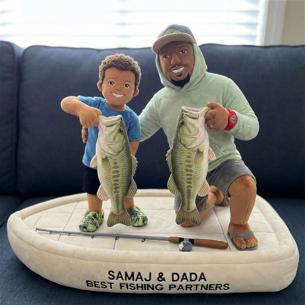 Fishing Memories Pillow - Personalized Custom Photo Gifts For Fishing Lovers 04QHTI111225-Homacus