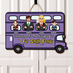 Personalized Gifts For Family Wood Sign Family Bus 03XQTI130824PA-Homacus