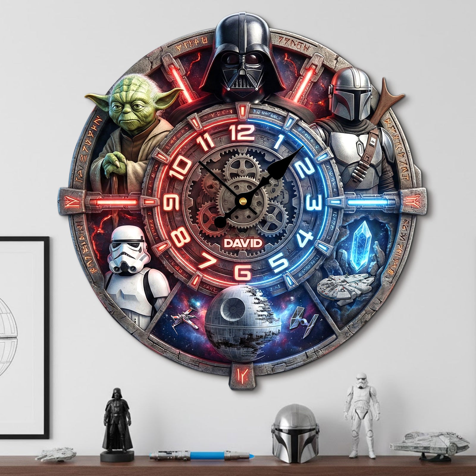 Fantasy Hanging Wall Clock - Personalized Gifts 05huti241225-Homacus