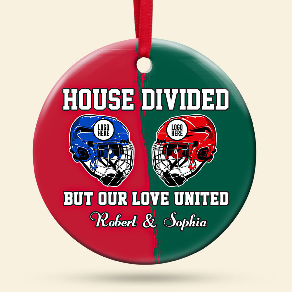 Hockey Family Ornament - Hockey Helmet - Personalized Gifts For Ice Hockey Lovers-Homacus