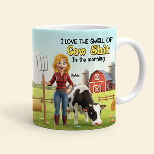 Cow Farmer Coffee Mug - Personalized Gifts For Farmer Coffee Mug 04NATI251125-Homacus