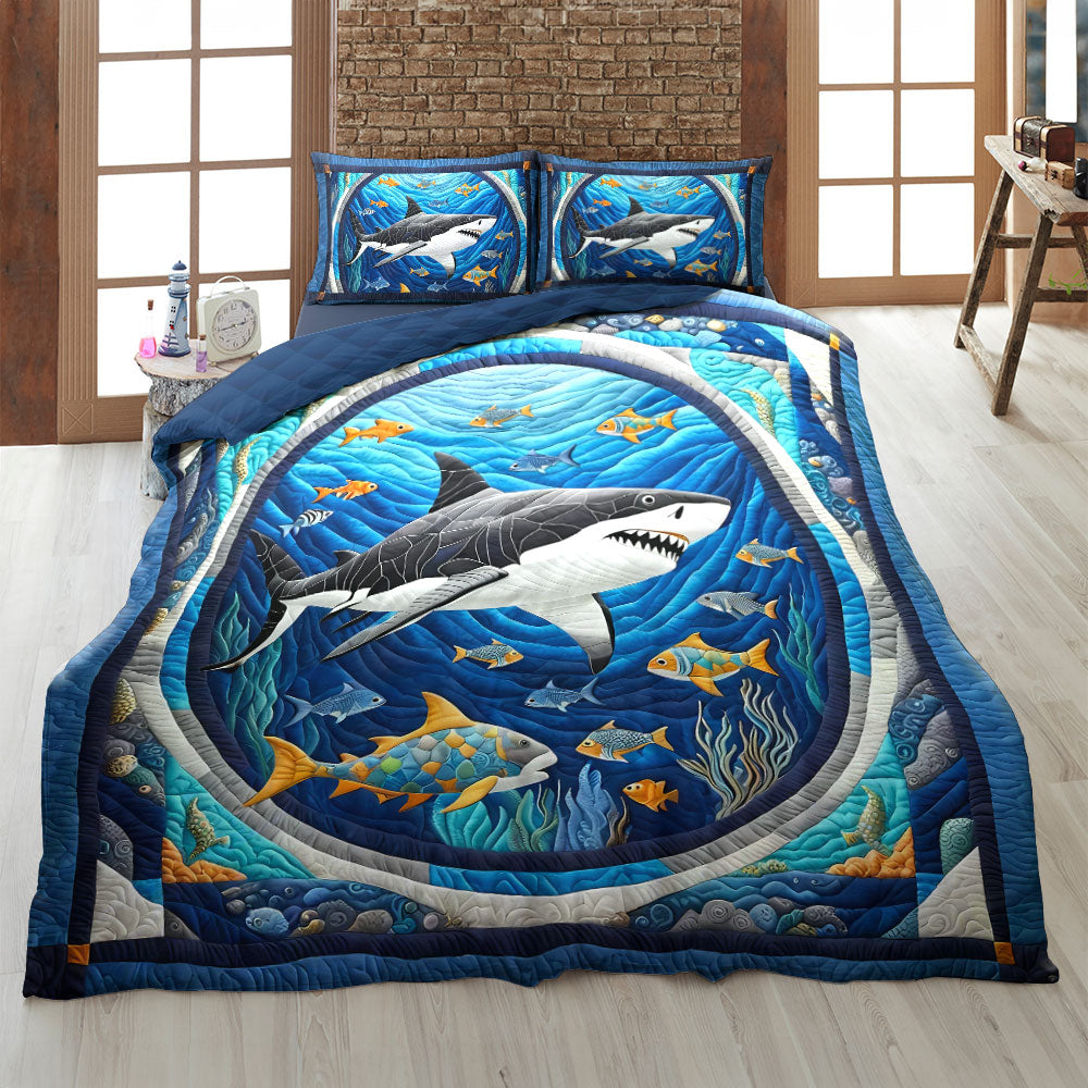 Shark Quilt Bed Set 05huti220125-Homacus