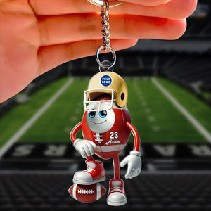 Personalized Gifts For American Football Lover Keychain 01ohti171224-Homacus