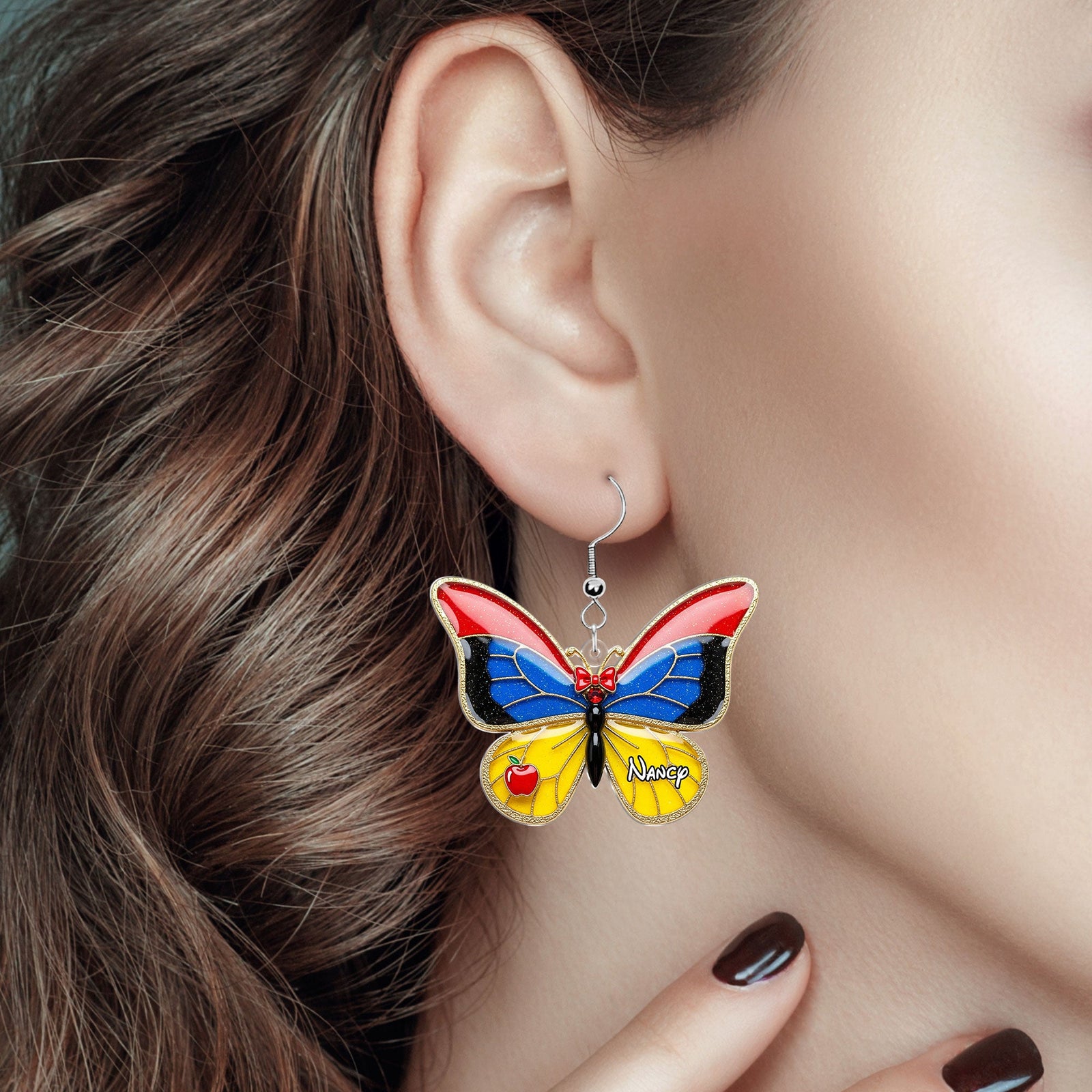 Cartoon Princess Earrings - Personalized Gifts For Her 03nati130625-Homacus