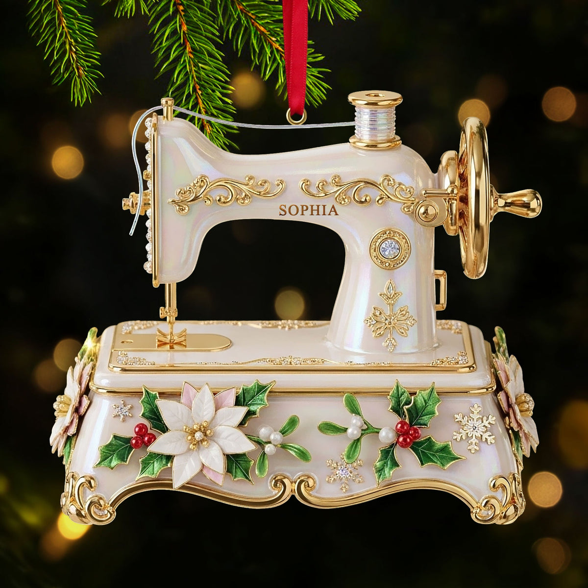 Sewing Machine Ornament - Personalized Gifts For Sewing Lovers 04pgti091025-Homacus