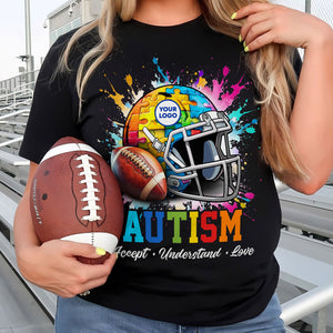 Personalized Gifts For Autism Football Shirt 04huti200225-Homacus