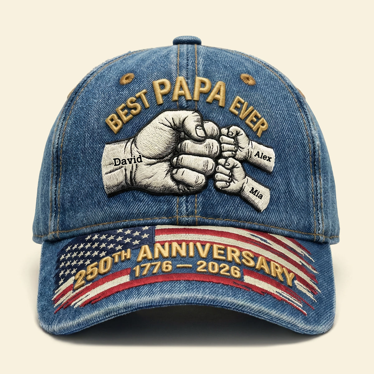 USA 250th Anniversary Classic Cap - Personalized Gifts For Grandpa 06nati280226-Homacus