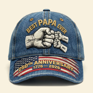 USA 250th Anniversary Classic Cap - Personalized Gifts For Grandpa 06nati280226-Homacus