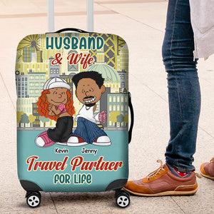 Personalized Gifts For Couple Luggage Cover Travel Partner 01xqti281224hg-Homacus