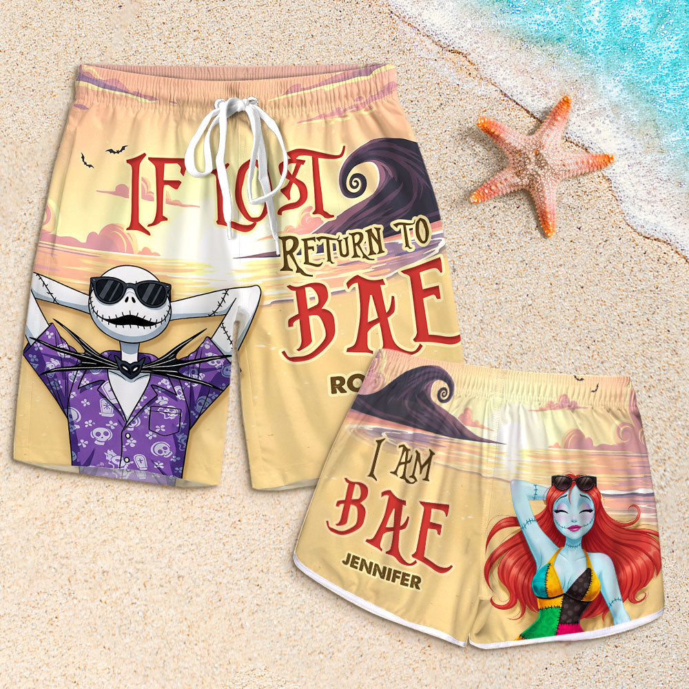 Horror Couple Beach Shorts - Personalized Gifts For Couple 01nati030725-Homacus
