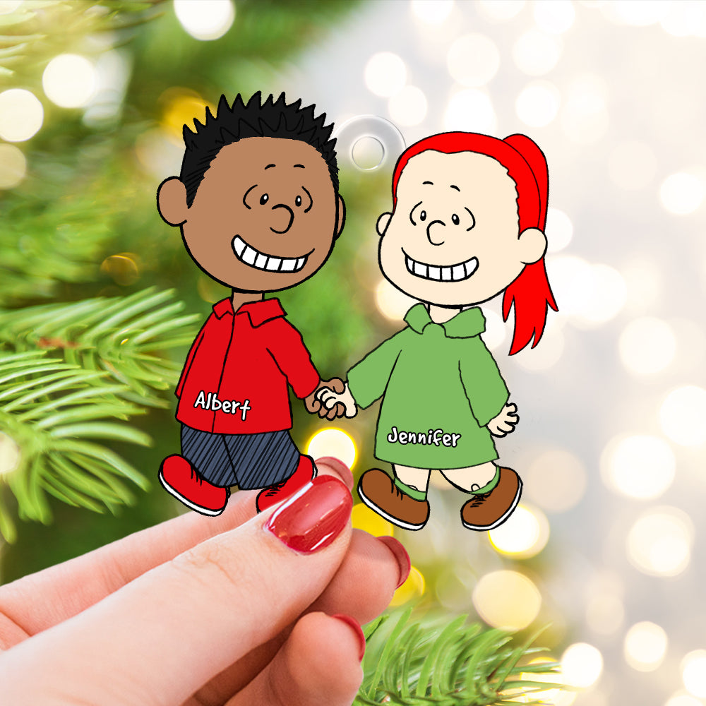 Snuggle Season Ornament - Personalized Christmas Gifts-Homacus