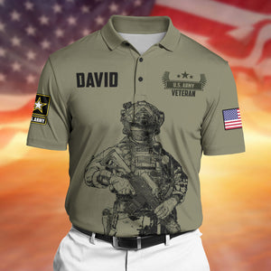 Walked The Walk, Custom Military Patches - Veteran Shirt, Personalized 3D Shirts - Veteran Day Gifts For Dad, Grandpa-Homacus