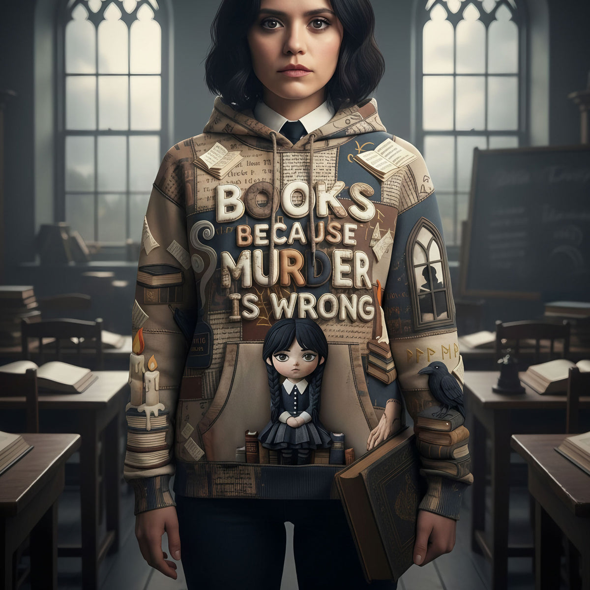 Because Murder Is Wrong 3D Shirt - Personalized Gifts For Book Lovers 04pati281125-Homacus