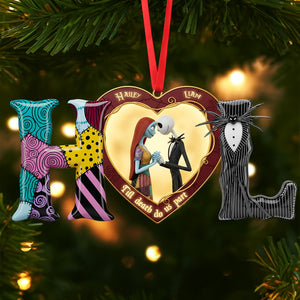 Spooky Couple Ornament - Custom Letter Gifts For Couple 01hyti021025-Homacus