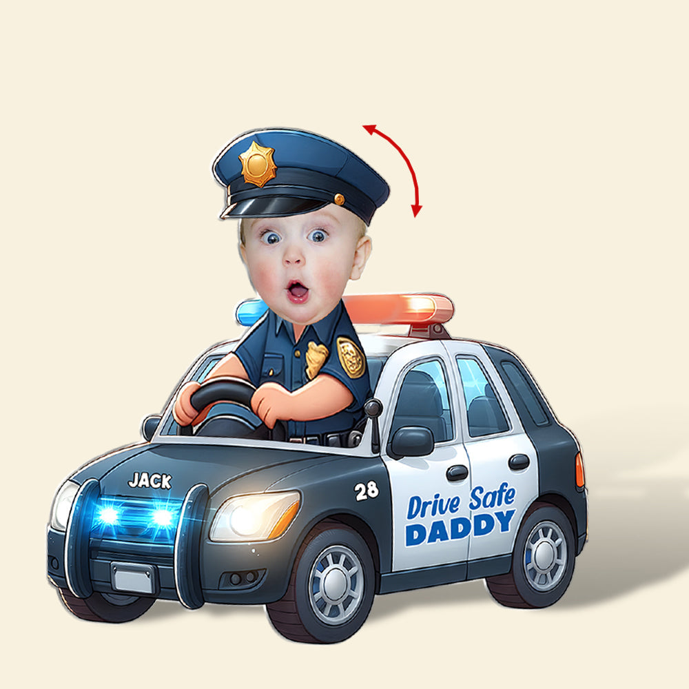 Police Shaking Head Standee - Custom Photo Gifts For Dad Cute Gifts-Homacus