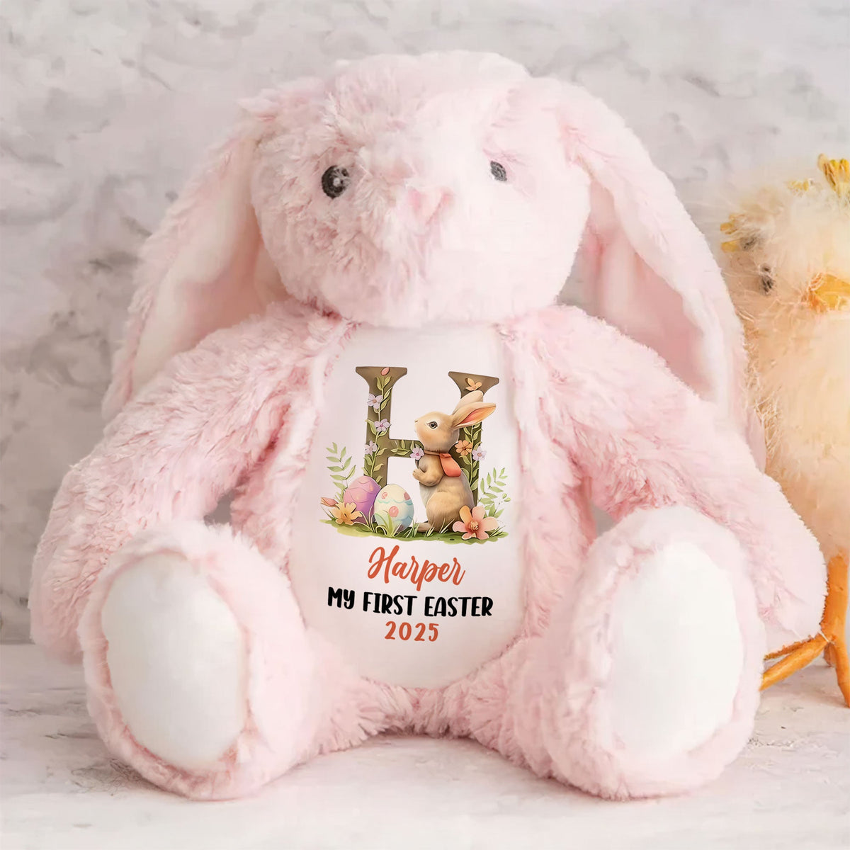 Personalized Gifts For Kid Stuffed Bunny, Easter Bunny Alphabet 01tgti140325-Homacus
