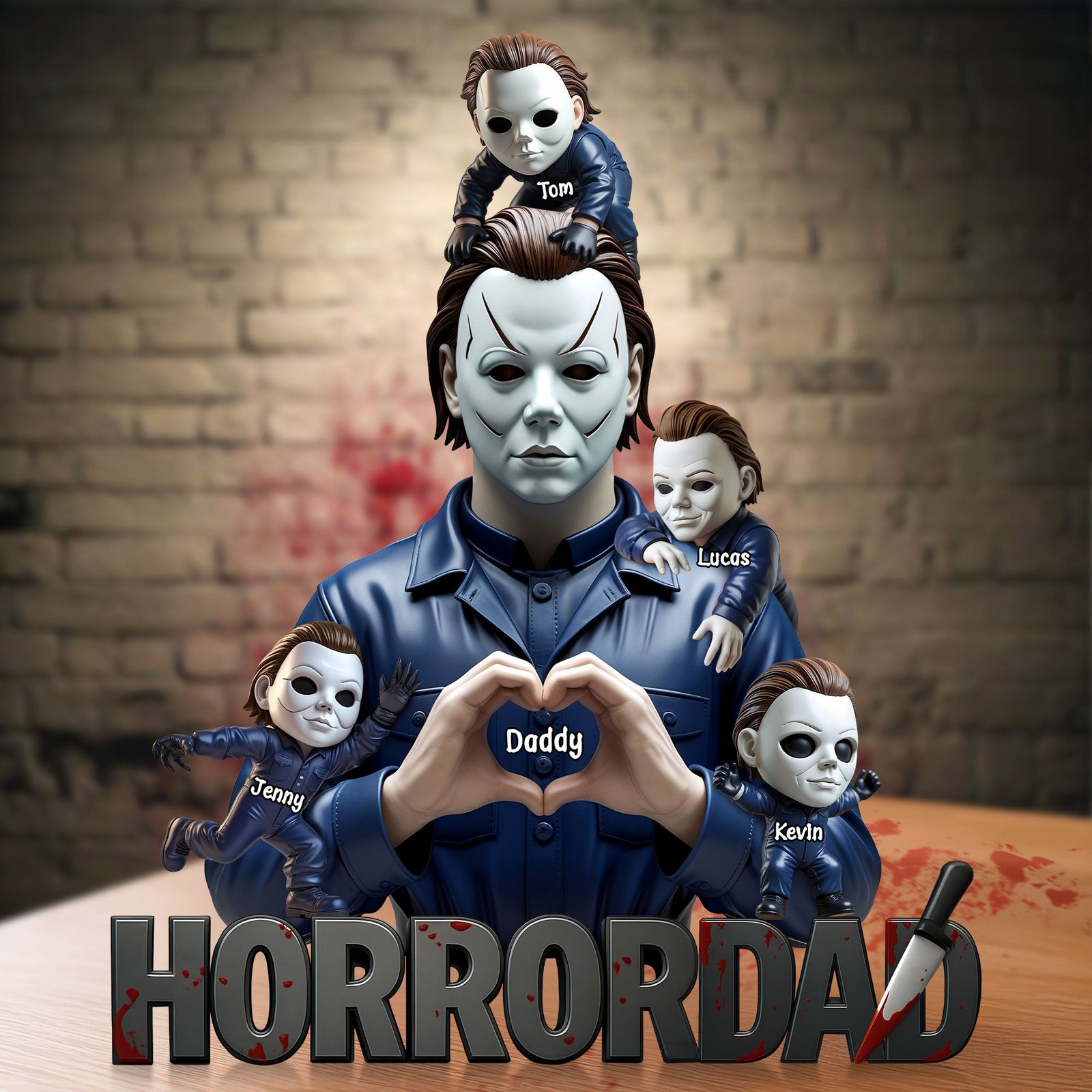 Horror Dad Plaque - Personalized Gifts For Dad 01nati160525-Homacus